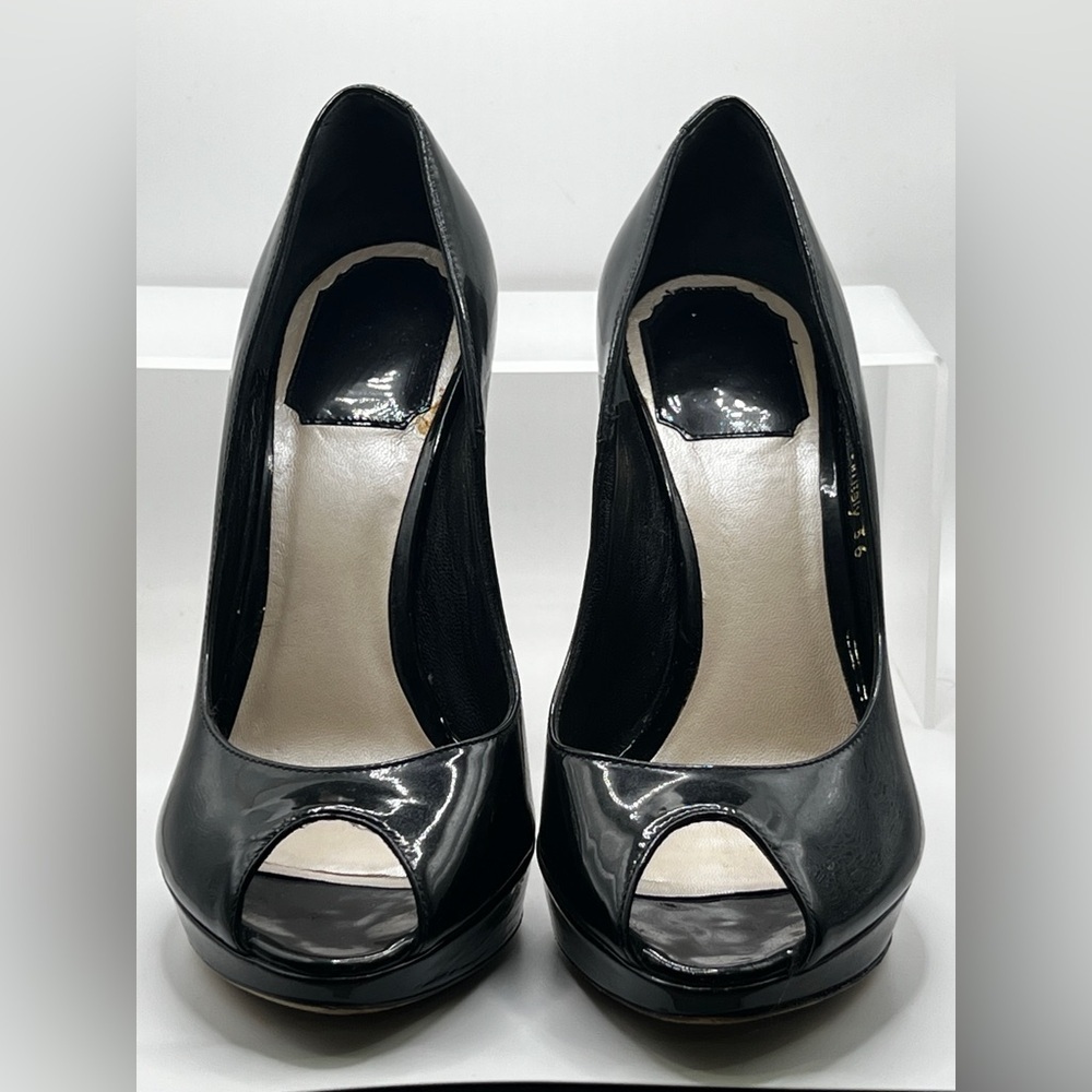 Christian Dior black high heels Elegant Black Peep-Toe
patent leather - Picture 11 of 13